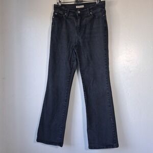 Levi's 512 Perfectly Slimming Boot Cut Jeans Womens 10 Med. Black Stretch Denim